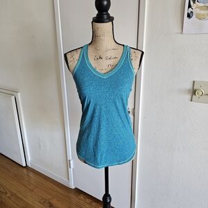 Lululemon Fast Lanr Singlet Turquoise Tank Top